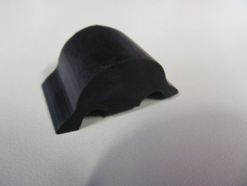 Rubber profile for chrome molding